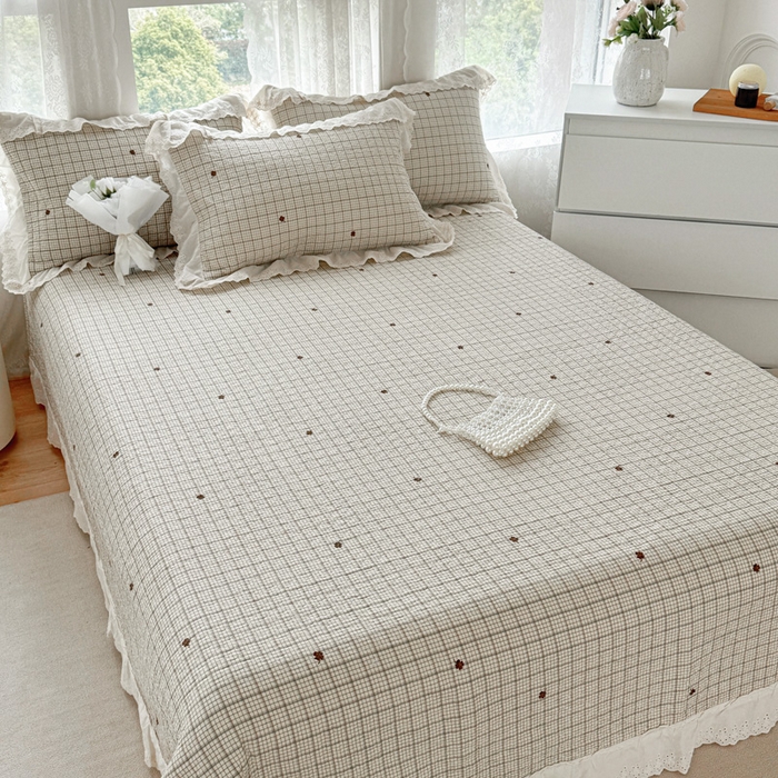 91家纺网 家纺一手货源 找家纺 添越家纺2025新款纯棉砂洗床盖三件套四件套系列简尚