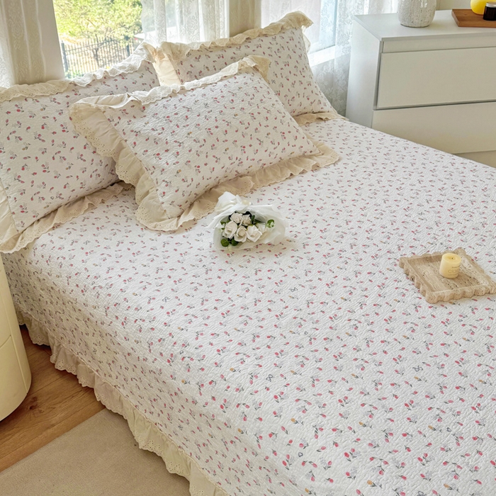 91家纺网 家纺一手货源 找家纺 添越家纺2025新款纯棉砂洗床盖三件套四件套系列遇见