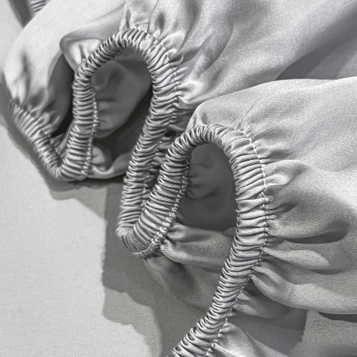 91家纺网 家纺一手货源 找家纺 ab家纺 2025新款莱赛尔单床笠 巴黎灰