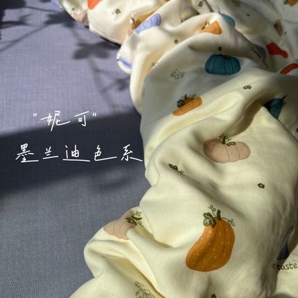 91家纺网 家纺一手货源 找家纺 （总）集布 2025新款活性印染全棉双层纱四件套