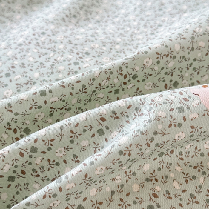 91家纺网 家纺一手货源 找家纺 添越家纺2025新款纯棉砂洗床盖三件套四件套系列森林女孩