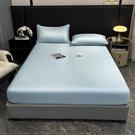 ab家纺 2025新款莱赛尔单床笠 冰川蓝