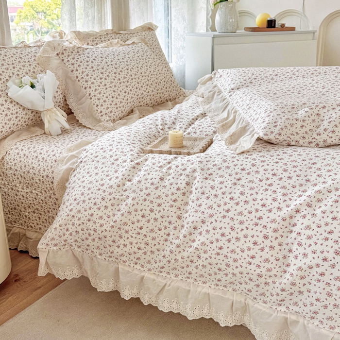 91家纺网 家纺一手货源 找家纺 添越家纺2025新款纯棉砂洗床盖三件套四件套系列时光恋人