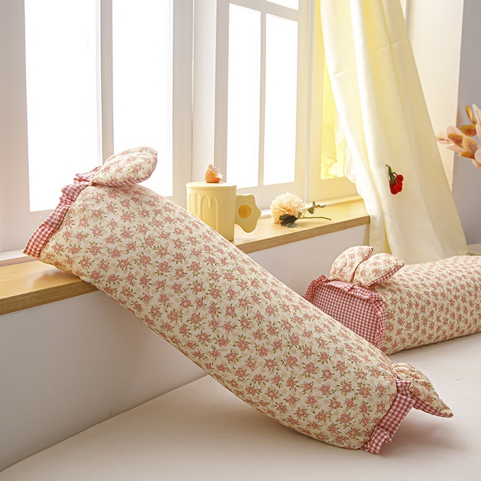 91家纺网 家纺一手货源 找家纺 织布人 2025新款荞麦枕直播爆款全棉双层纱兔子枕全荞麦壳枕头夏季透气枕 全棉兔子枕-月落玉