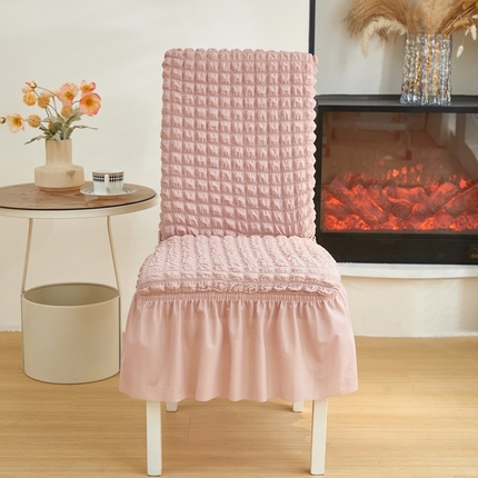 91家纺网 家纺一手货源 找家纺 飞翔家纺床上用品有限公司 2025新款泡泡纱椅套 粉色