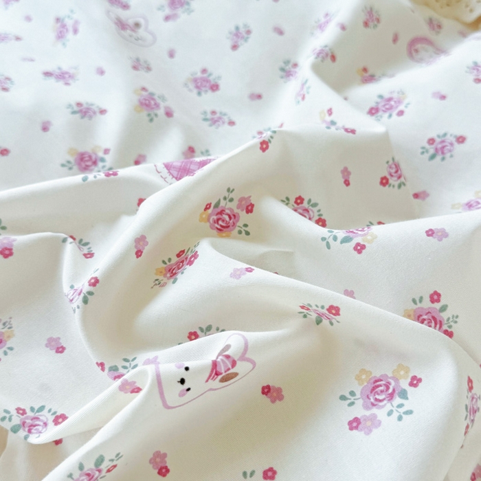 91家纺网 家纺一手货源 找家纺 添越家纺2025新款纯棉砂洗床盖三件套四件套系列花间小园