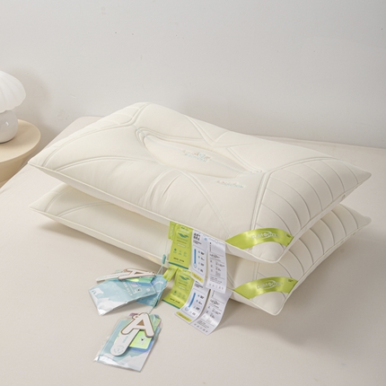91家纺网 家纺一手货源 找家纺 （总）麦肯锡 2025新款CLIIA COOL凉感系列 有氧凉感乳胶亲肤枕-产品图