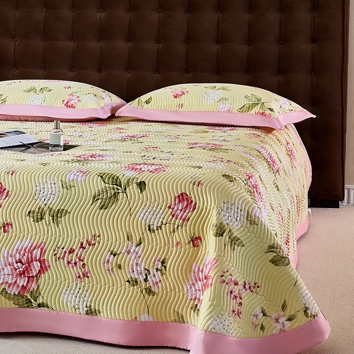 91家纺网 家纺一手货源 找家纺 南通朵美纺织品有限公司 2025【DM】60支兰精天丝软席三件套 花意阑珊