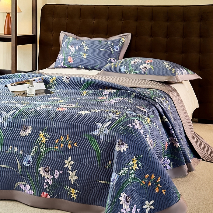 91家纺网 家纺一手货源 找家纺 南通朵美纺织品有限公司 2025【DM】60支兰精天丝软席三件套 落红小雅