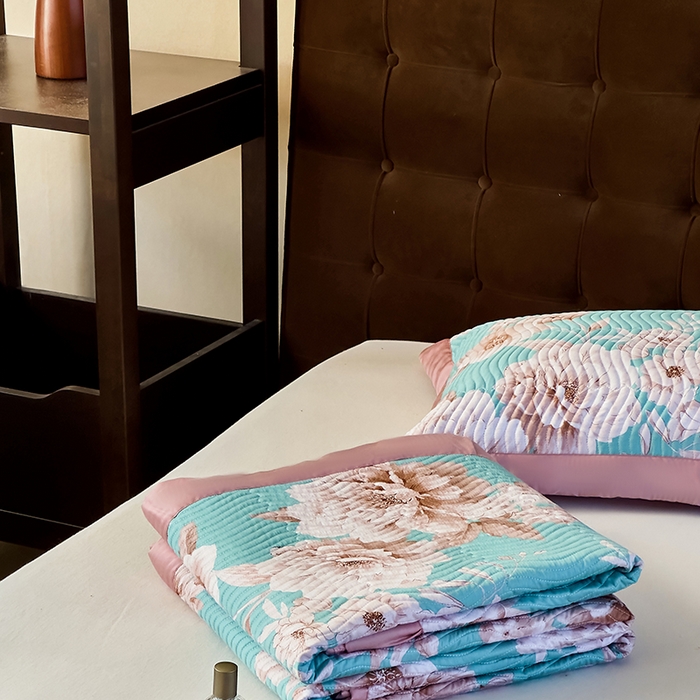 91家纺网 家纺一手货源 找家纺 南通朵美纺织品有限公司 2025【DM】60支兰精天丝软席三件套 清幽花香