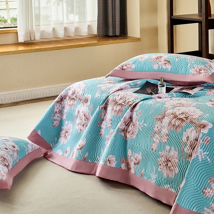 91家纺网 家纺一手货源 找家纺 南通朵美纺织品有限公司 2025【DM】60支兰精天丝软席三件套 清幽花香