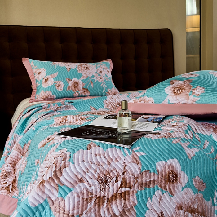 91家纺网 家纺一手货源 找家纺 南通朵美纺织品有限公司 2025【DM】60支兰精天丝软席三件套 清幽花香