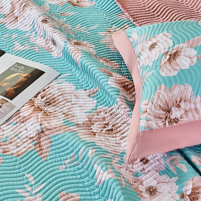 91家纺网 家纺一手货源 找家纺 南通朵美纺织品有限公司 2025【DM】60支兰精天丝软席三件套 清幽花香