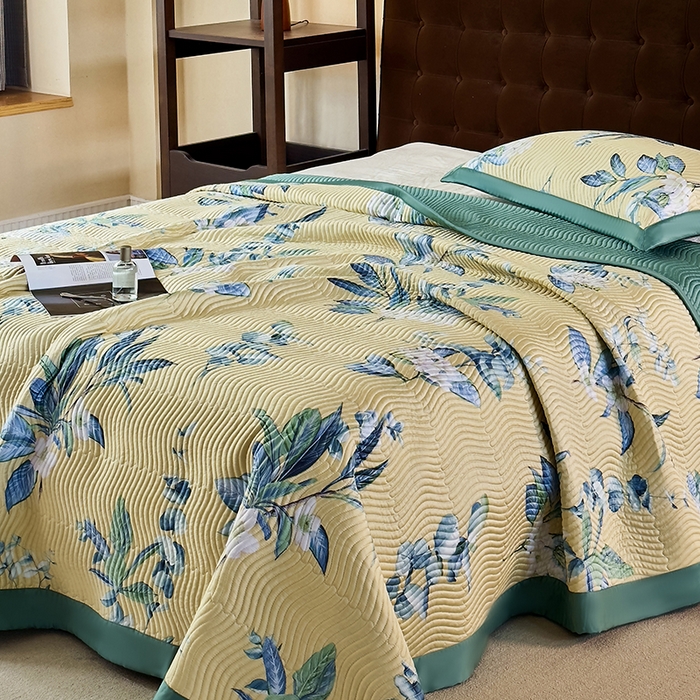 91家纺网 家纺一手货源 找家纺 南通朵美纺织品有限公司 2025【DM】60支兰精天丝软席三件套 芯香花语