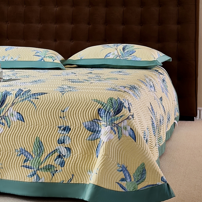 91家纺网 家纺一手货源 找家纺 南通朵美纺织品有限公司 2025【DM】60支兰精天丝软席三件套 芯香花语