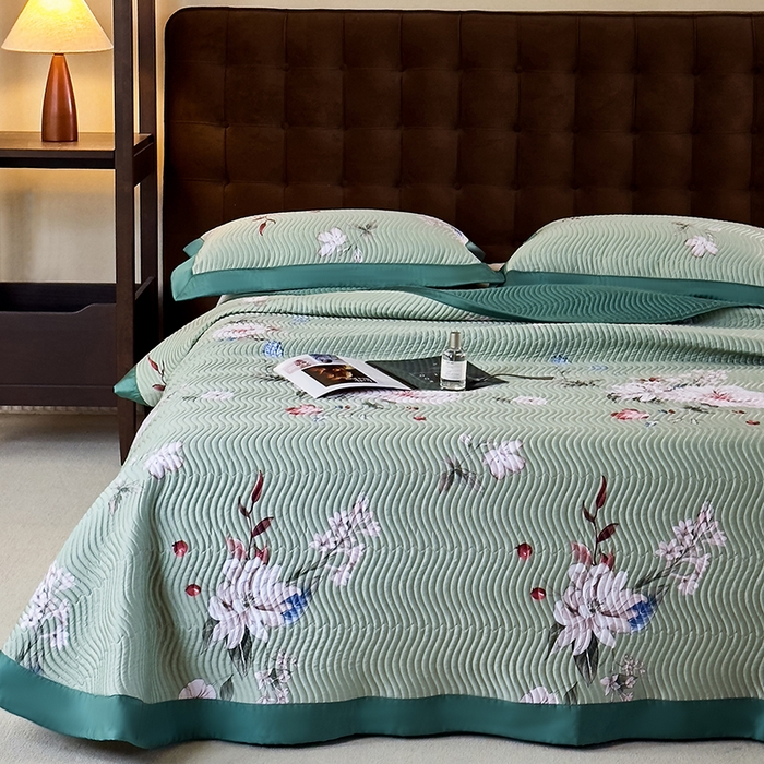 南通朵美纺织品有限公司 2025【DM】60支兰精天丝软席三件套 一枝独秀