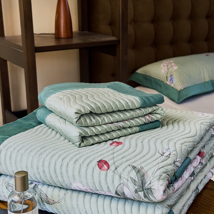 91家纺网 家纺一手货源 找家纺 南通朵美纺织品有限公司 2025【DM】60支兰精天丝软席三件套 一枝独秀