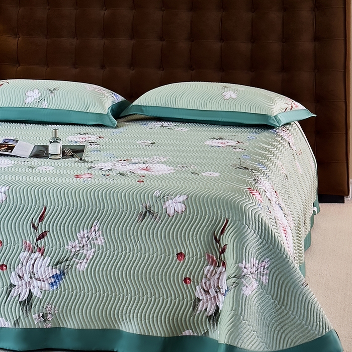 91家纺网 家纺一手货源 找家纺 南通朵美纺织品有限公司 2025【DM】60支兰精天丝软席三件套 一枝独秀