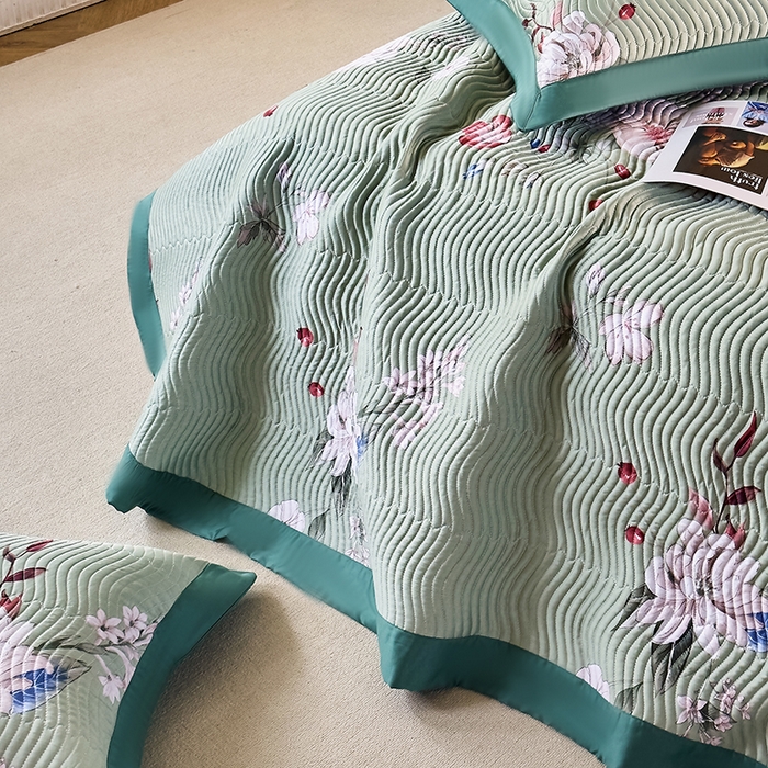 91家纺网 家纺一手货源 找家纺 南通朵美纺织品有限公司 2025【DM】60支兰精天丝软席三件套 一枝独秀