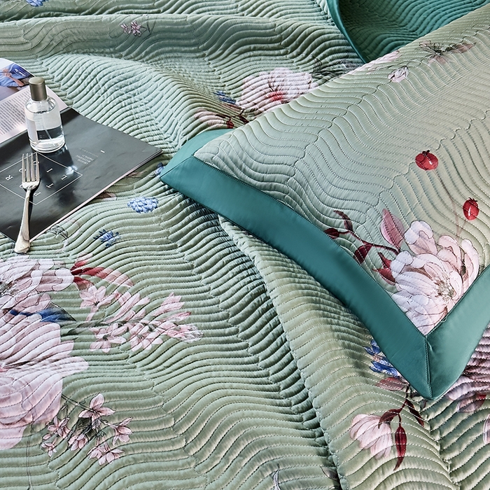 91家纺网 家纺一手货源 找家纺 南通朵美纺织品有限公司 2025【DM】60支兰精天丝软席三件套 一枝独秀