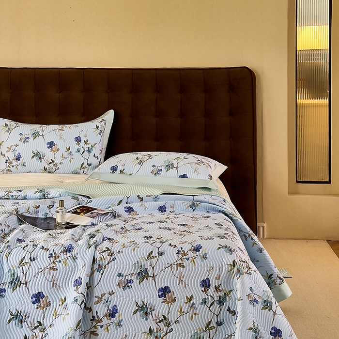 91家纺网 家纺一手货源 找家纺 南通朵美纺织品有限公司 2025【DM】60支兰精天丝软席三件套 醉花荫