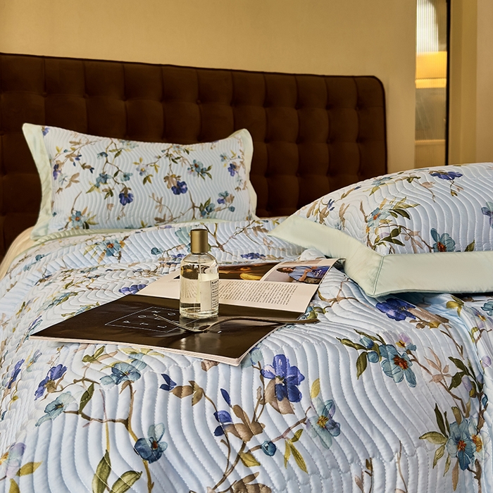 91家纺网 家纺一手货源 找家纺 南通朵美纺织品有限公司 2025【DM】60支兰精天丝软席三件套 醉花荫