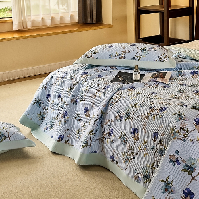 91家纺网 家纺一手货源 找家纺 南通朵美纺织品有限公司 2025【DM】60支兰精天丝软席三件套 醉花荫