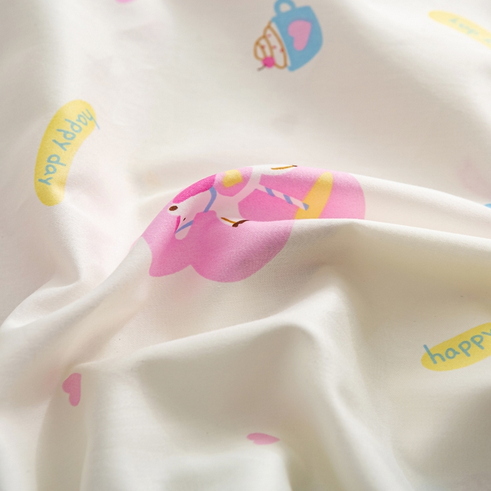 91家纺网 家纺一手货源 找家纺 萌番宝 2025春夏新款60支长绒棉全棉儿童卡通枕套工艺学生A类枕套单枕套 梦幻城