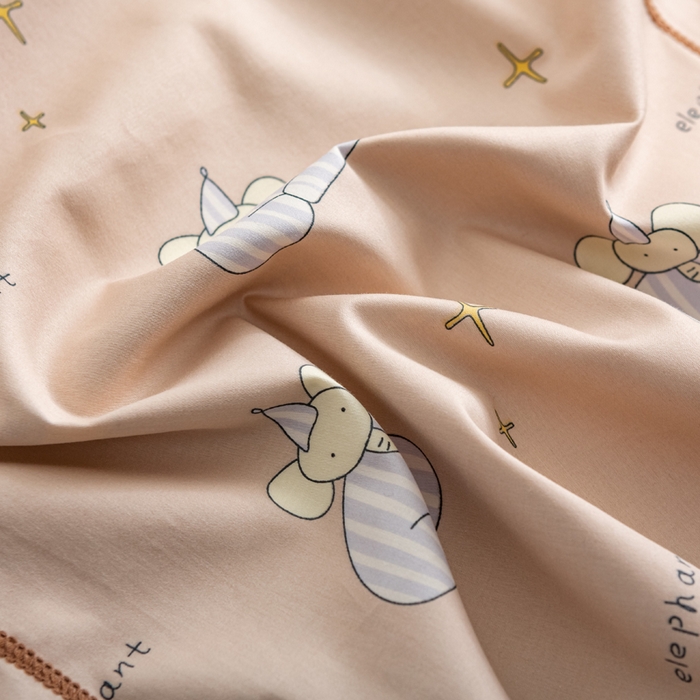 91家纺网 家纺一手货源 找家纺 萌番宝 2025春夏新款60支长绒棉全棉儿童卡通枕套工艺学生A类枕套单枕套 星空象