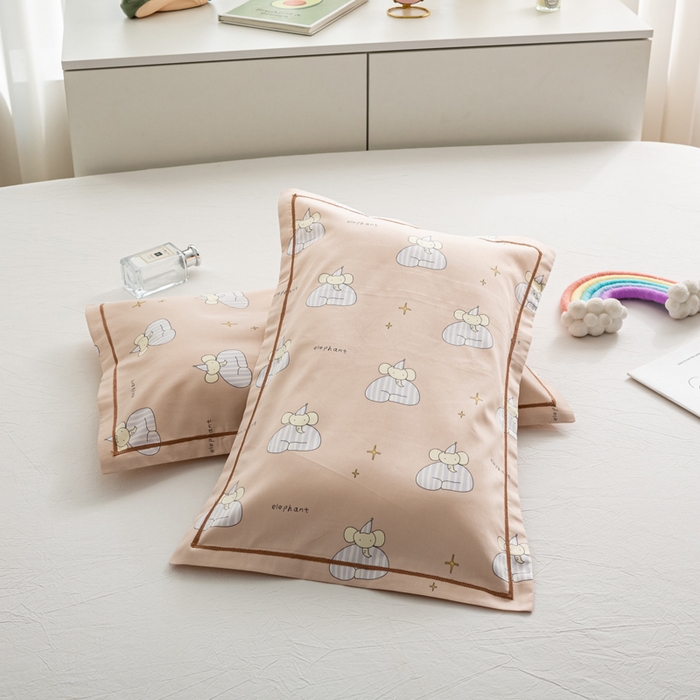 萌番宝 2025春夏新款60支长绒棉全棉儿童卡通枕套工艺学生A类枕套单枕套 星空象