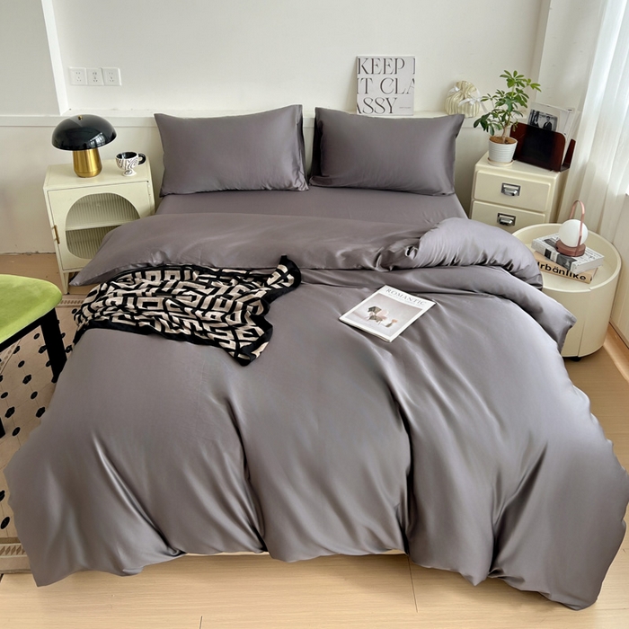 91家纺网 家纺一手货源 找家纺 耀悦家纺 2025春夏新款A类拼色60支全棉纯棉四件套-第三波 帝都灰