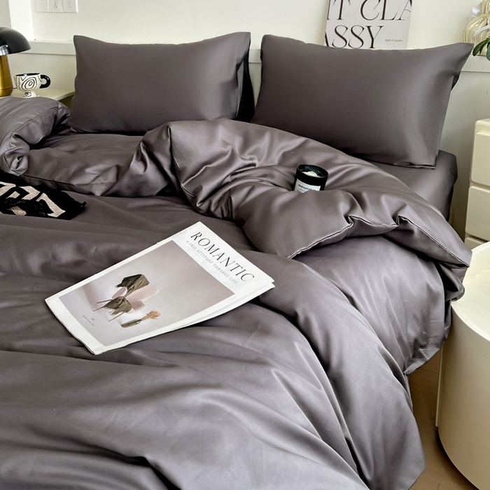 91家纺网 家纺一手货源 找家纺 耀悦家纺 2025春夏新款A类拼色60支全棉纯棉四件套-第三波 帝都灰