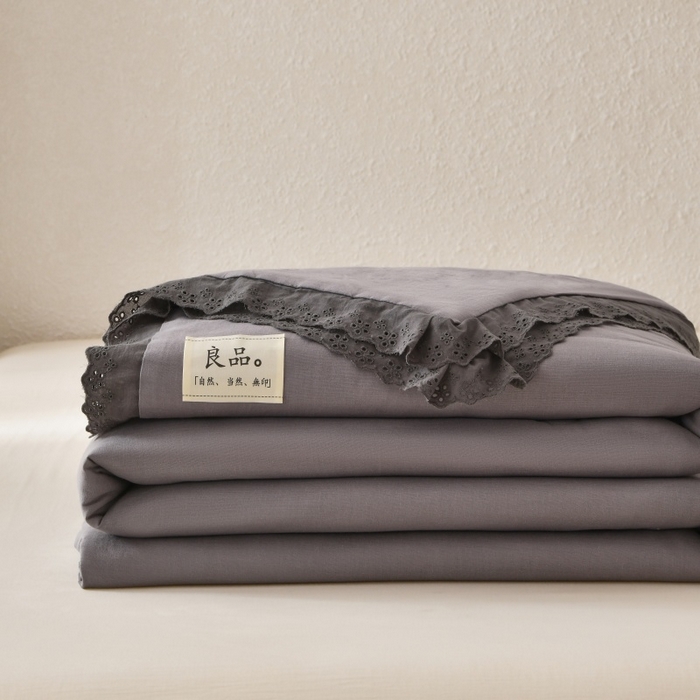 91家纺网 家纺一手货源 找家纺 （总）金艾草 2025新款纯棉纱布棉花单夏被夏凉被空调被