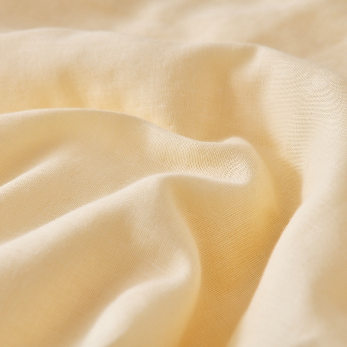 91家纺网 家纺一手货源 找家纺 金艾草 2025新款纯棉纱布棉花单夏被夏凉被空调被 奶油黄（花边款）