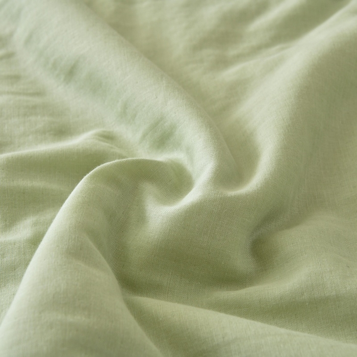 91家纺网 家纺一手货源 找家纺 金艾草 2025新款纯棉纱布棉花单夏被夏凉被空调被 草绿（花边款）