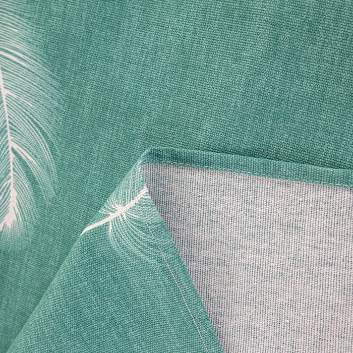 91家纺网 家纺一手货源 找家纺 红日子纺织品 2025新款直播热卖原棉老粗布印花床单三件套 叶影