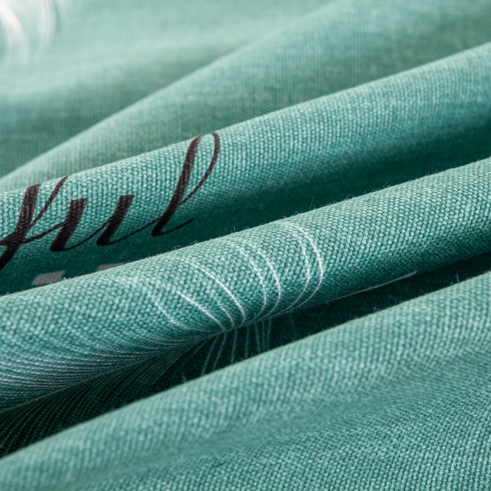 91家纺网 家纺一手货源 找家纺 红日子纺织品 2025新款直播热卖原棉老粗布印花床单三件套 叶影