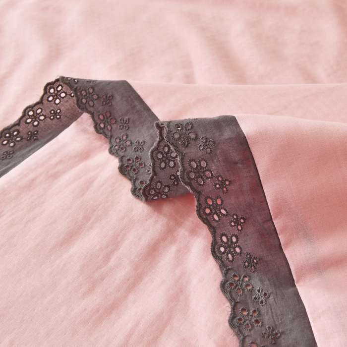 91家纺网 家纺一手货源 找家纺 金艾草 2025新款纯棉纱布棉花单夏被夏凉被空调被 粉色（花边款）