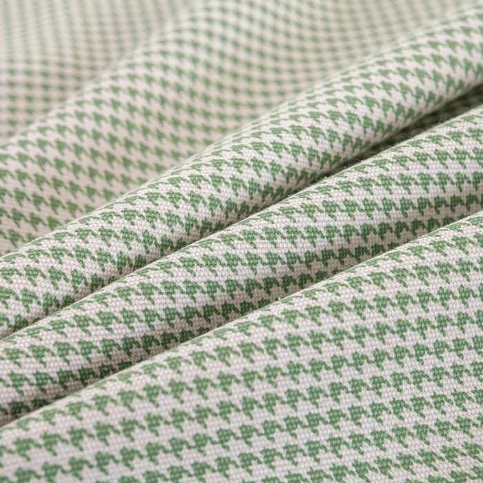 91家纺网 家纺一手货源 找家纺 红日子纺织品 2025新款直播热卖原棉老粗布印花床单三件套 绿格