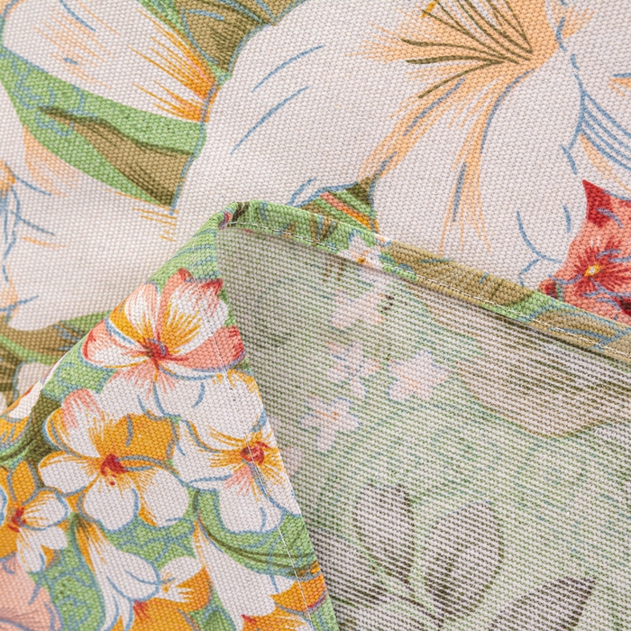 91家纺网 家纺一手货源 找家纺 红日子纺织品 2025新款直播热卖原棉老粗布印花床单三件套 花团锦簇