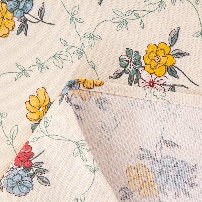 91家纺网 家纺一手货源 找家纺 红日子纺织品 2025新款直播热卖原棉老粗布印花床单三件套 花海