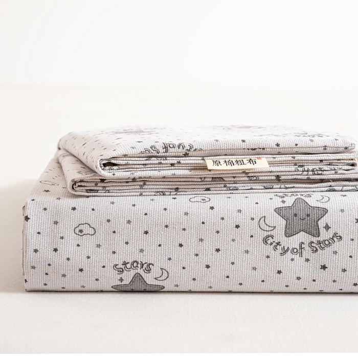 91家纺网 家纺一手货源 找家纺 （总）红日子纺织品 2025新款直播热卖原棉老粗布印花床单三件套