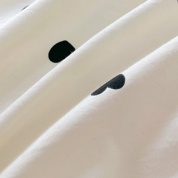 91家纺网 家纺一手货源 找家纺 雨彤家纺 2025年新款赫本风云朵水洗棉夹棉双层花边床盖四件套 爱心-赫本风