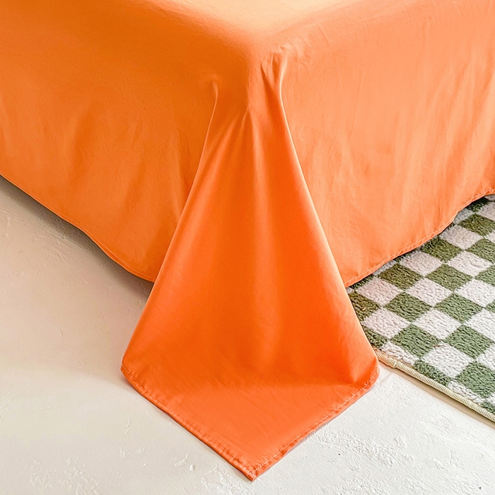 91家纺网 家纺一手货源 找家纺 斯卡诺家纺 2025新款直播爆款提花针织泡泡纱夏被四件套夏凉被空调被四件套 白桔色