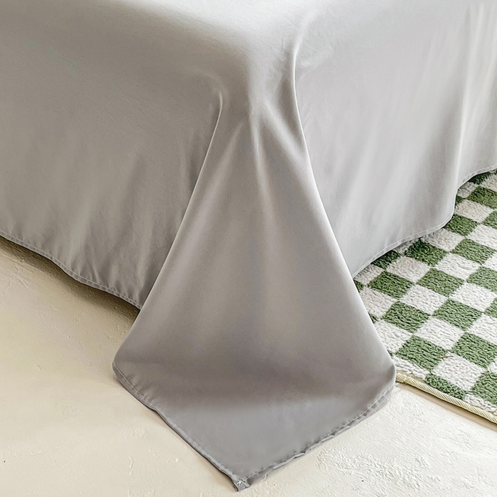 91家纺网 家纺一手货源 找家纺 斯卡诺家纺 2025新款直播爆款提花针织泡泡纱夏被四件套夏凉被空调被四件套 灰色