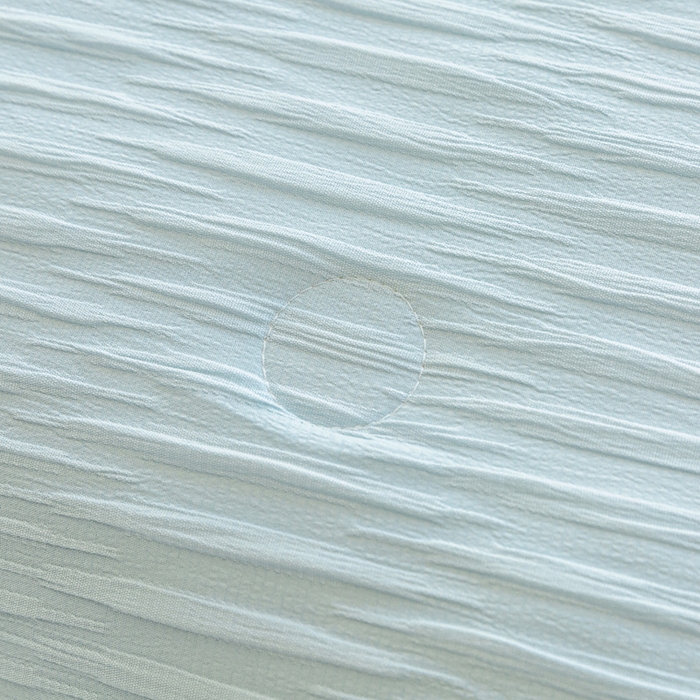 91家纺网 家纺一手货源 找家纺 斯卡诺家纺 2025新款直播爆款提花针织泡泡纱夏被四件套夏凉被空调被四件套 兰黄色