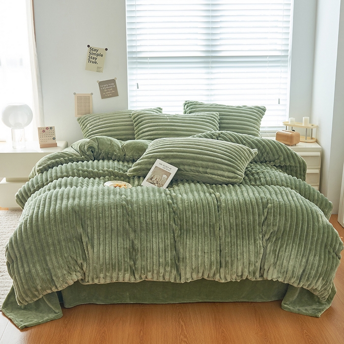 91家纺网 家纺一手货源 找家纺 （总）耐思家纺 2023新款A类母婴级兔毛绒四件套