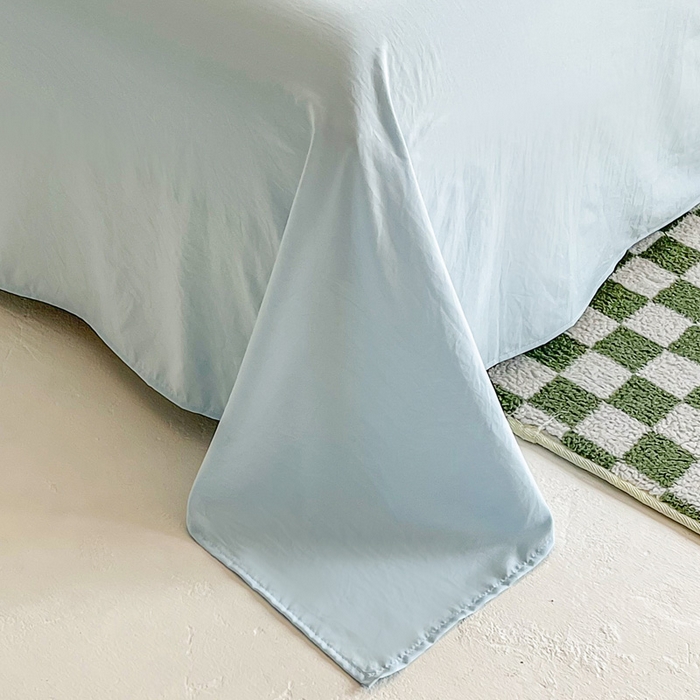 91家纺网 家纺一手货源 找家纺 斯卡诺家纺 2025新款直播爆款提花针织泡泡纱夏被四件套夏凉被空调被四件套 蓝色