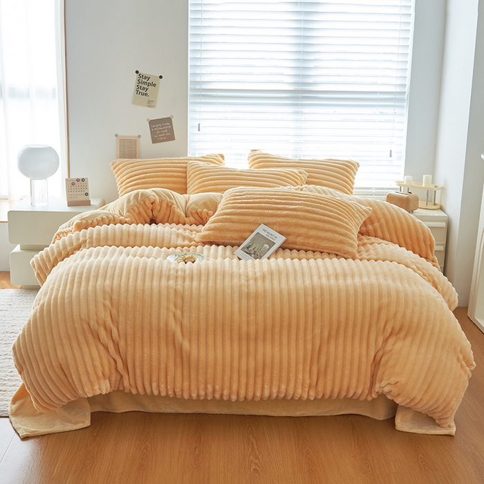 91家纺网 家纺一手货源 找家纺 （总）耐思家纺 2023新款A类母婴级兔毛绒四件套