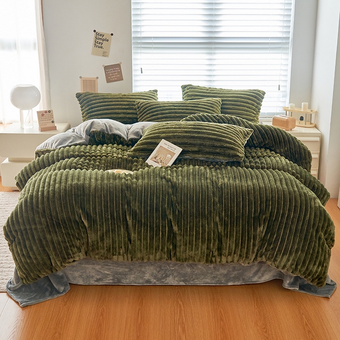 91家纺网 家纺一手货源 找家纺 （总）耐思家纺 2023新款A类母婴级兔毛绒四件套